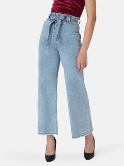 Kazo - Blue Flared Jeans with Belt (Set of 2)
