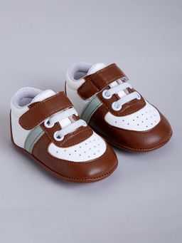 Hopscotch - Colorblock Tan Sneakers