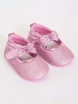 Hopscotch - Glitter Bow Embellished Pink Ballerina