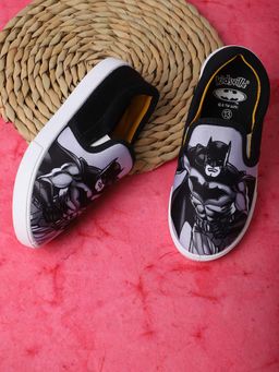 Kidsville - Official Batman Printed Black Sneakers for Boys
