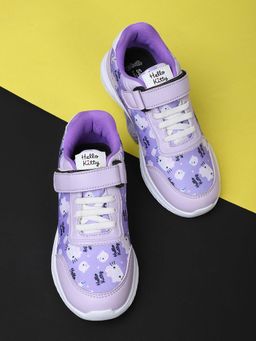 Kidsville - Official Hello Kitty Printed Purple Walking Shoes for Girls