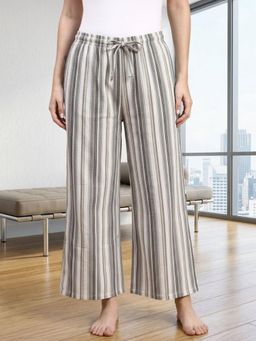 Kryptic - Women Cotton Baggy Fit Stripes Pyjama with Side Pocket