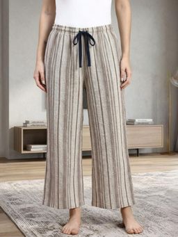 Kryptic - Women Cotton Baggy Fit Stripes Pyjama with Side Pocket