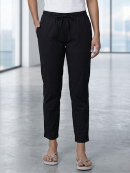 Kryptic - Women Cotton Straight Fit Solid Pyjama with Side Pocket