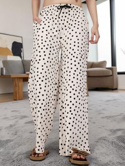 Kryptic - Women Cotton Loose Fit Printed Pyjama with Side Pocket