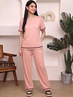 Kanvin - Peach Womens Night Suit
