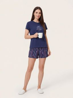 Sweet Dreams - Women Graphic Printed Shorts Set