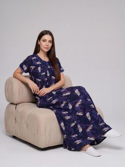 Sweet Dreams - Women Printed Full Length Night Dress