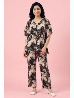 Zivame - Woven Kaftan Set - Multi Color