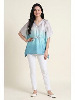 Zivame - Satin Kaftan Loungewear Kaftan Top - Multi Color