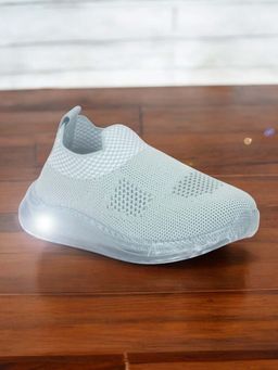 Lil Lollipop - Green Unisex Casual Slip On Sneakers with Light