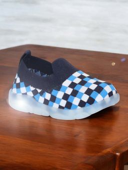Lil Lollipop - Navy Blue Unisex Slip On Casual Sneakers with LED Light
