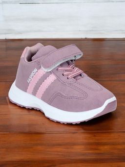 Lil Lollipop - Mauve Unisex Casual Velcro Sneakers