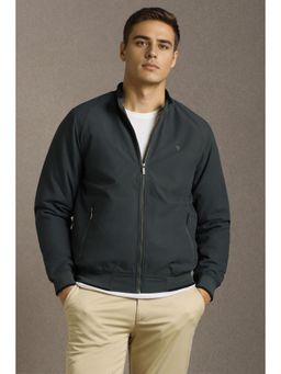 Louis Philippe - Mens Casual Navy Blue Solid Jacket