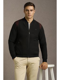 Louis Philippe - Mens Casual Black Solid Jacket