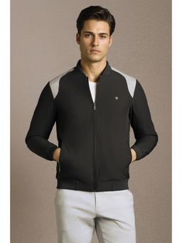 Louis Philippe - Mens Casual Black Print Jacket