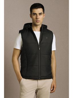 Louis Philippe - Mens Casual Black Solid Jacket