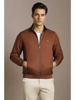 Louis Philippe - Mens Casual Brown Solid Reversible Jacket