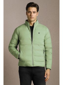 Louis Philippe - Mens Casual Green Solid Jacket