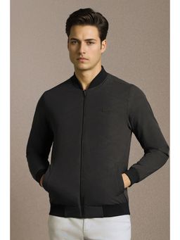 Louis Philippe - Mens Casual Grey Solid Jacket