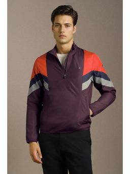 Louis Philippe - Mens Casual Purple Print Windcheater