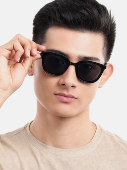 Carlton London - Black Toned with Uv Protected Lens Square Sunglasses (CLSM433)