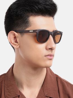 Carlton London - Brown with Polarised Lens Wayfarer Sunglasses (CLSM493)