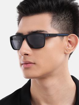 Carlton London - Black with Polarised Lens Square Sunglasses (CLSM504)