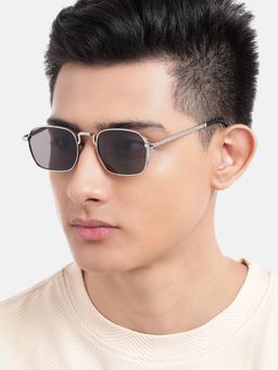 Carlton London - Black Toned with Uv Protected Lens Rectangle Sunglasses (CLSU419)