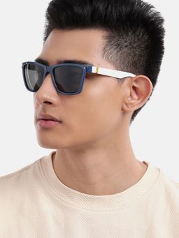 Carlton London - Blue with Uv Protected Lens Rectangle Sunglasses (CLSU434)