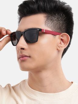 Carlton London - Black with Uv Protected Lens Rectangle Sunglasses (CLSU435)