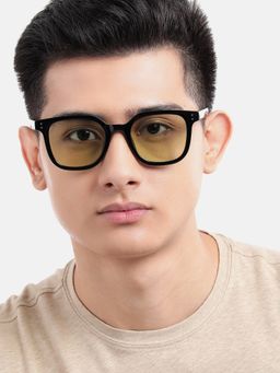 Carlton London - Black Toned with Uv Protected Lens Rectangle Sunglasses (CLSU438)