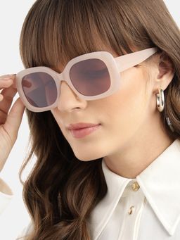 Carlton London - Brown Toned with Uv Protected Lens Oversized Sunglasses (CLSW404)