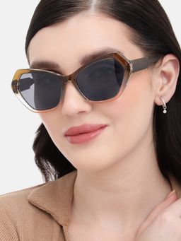 Carlton London - Multi Toned with Polarised Lens Butterfly Sunglasses (CLSW454)