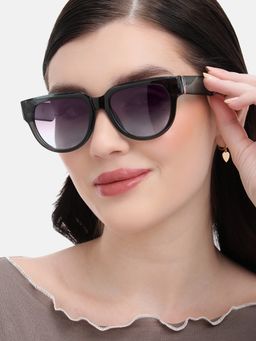 Carlton London - Grey Toned with Polarised Lens Cateye Sunglasses (CLSW463)