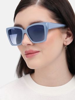 Carlton London - Blue Toned with Polarised Lens Oversized Sunglasses (CLSW464)