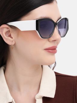 Carlton London - Black Toned with Polarised Lens Oversized Sunglasses (CLSW465)