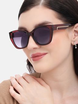 Carlton London - Red with Polarised Lens Cat Eye Sunglasses (CLSW469)