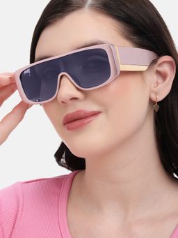 Carlton London - Pink Toned with Polarised Lens Shield Sunglasses (CLSW475)