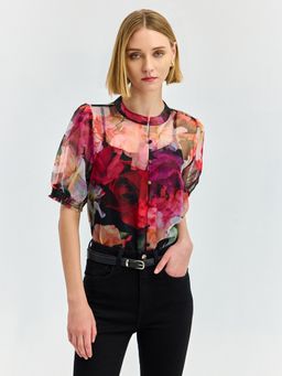 Cover Story - Women Multi-Color Floral Regular Top