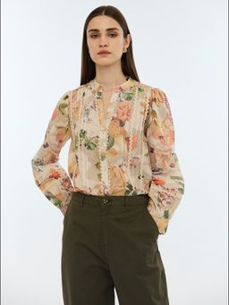 Cover Story - Women Multi-Color Floral Printed Shirt