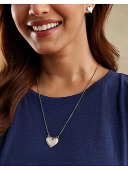 Fabindia - Women Silver Metal Necklace & Earrings