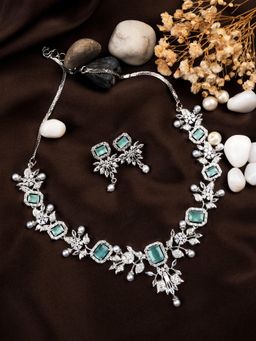 STILEADDA - Women Statement Turquoise Ad Jewellery Set