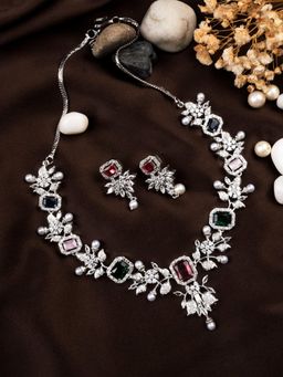 STILEADDA - Women Statement Multi-Color Ad Jewellery Set