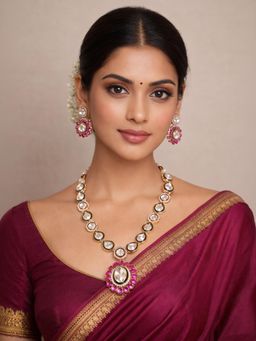 Odette - Women Multi-Color Alloy Stone Jewellery Set