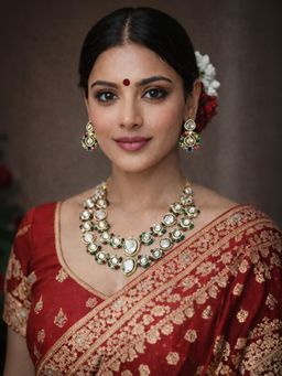 Odette - Women Multi-Color Alloy Stone Jewellery Set