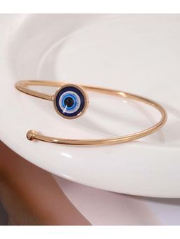 Stol'N - Women Blue Gold Alloy Round Eye Open Kada