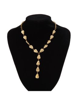 Stol'N - Women Gold Alloy Irregular Y-Shaped Necklace