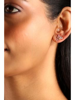 Biba - Women Multi-Color Brass Studs Earrings