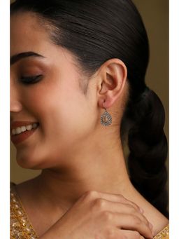 Biba - Women Light Pink Brass Danglers Earrings